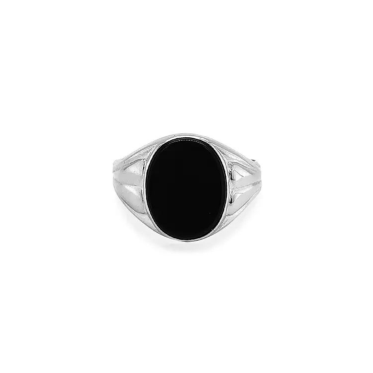 Gold Ring with Onyx