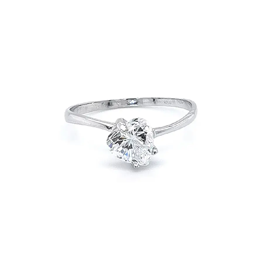 Engagement Ring with Zircon