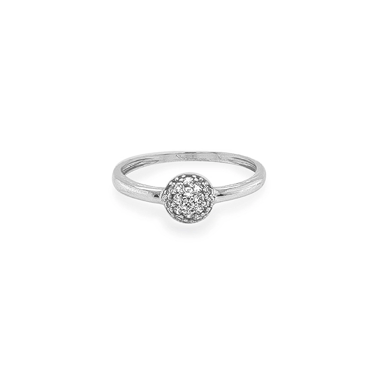 Gold Ring with Zircons