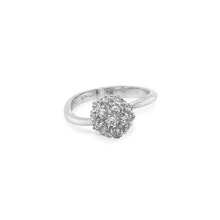 Gold Ring with Zircon