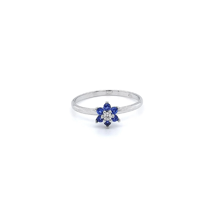 White Gold Sapphire Ring