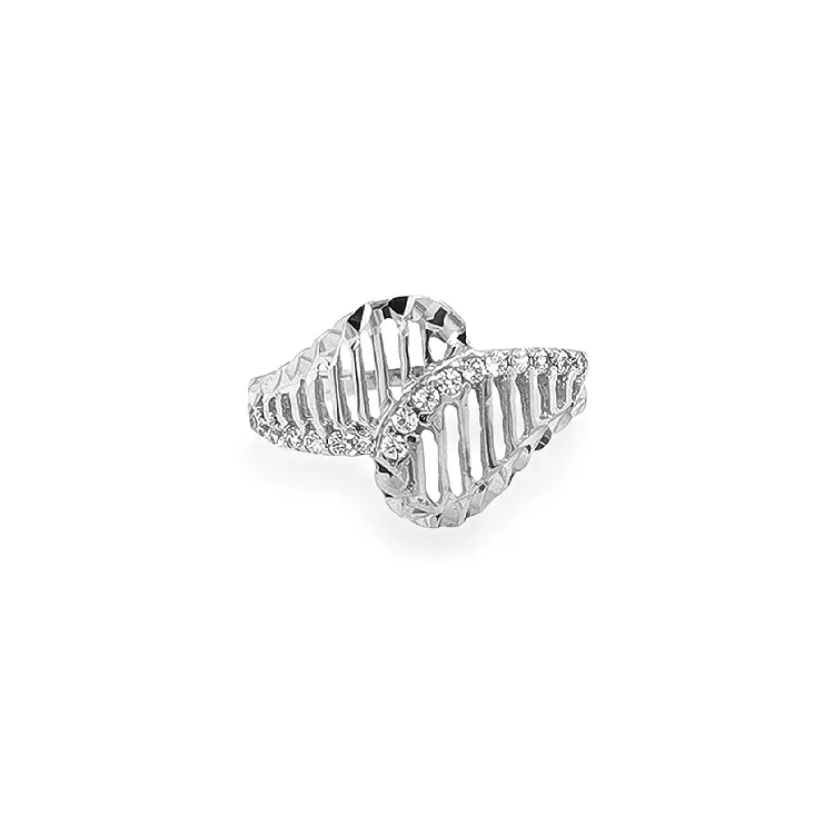 Gold Ring with Zircons