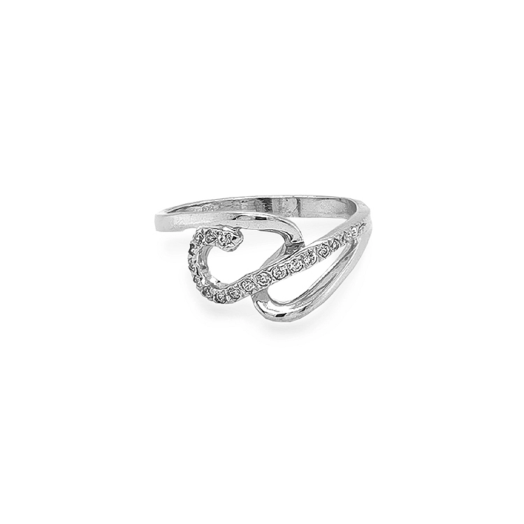 Gold Ring with Zircons