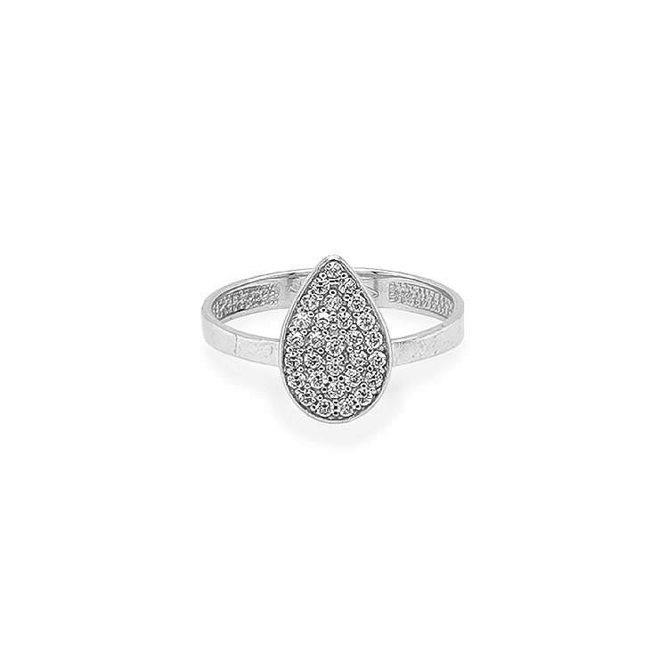 Gold Ring with Zircons