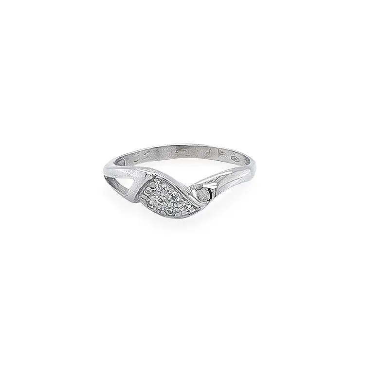 Gold Ring with Zircons