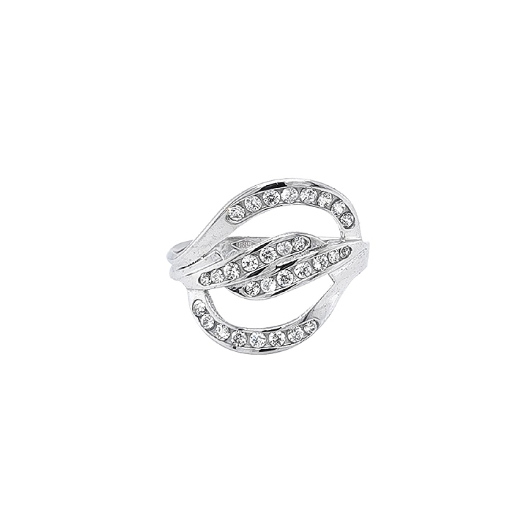 Gold Ring with Zircons