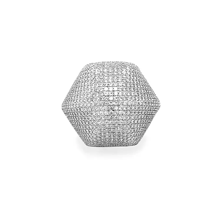 Gold Ring with Zircons