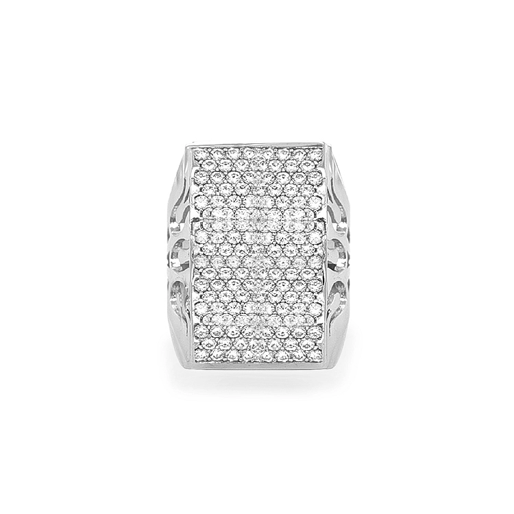 Gold Ring with Zircons
