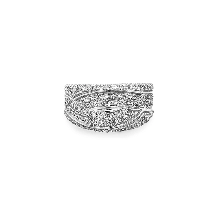 Gold Ring with Zircons