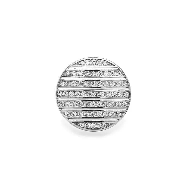 Gold Ring with Zircons