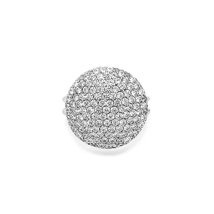 Gold Ring with Zircons