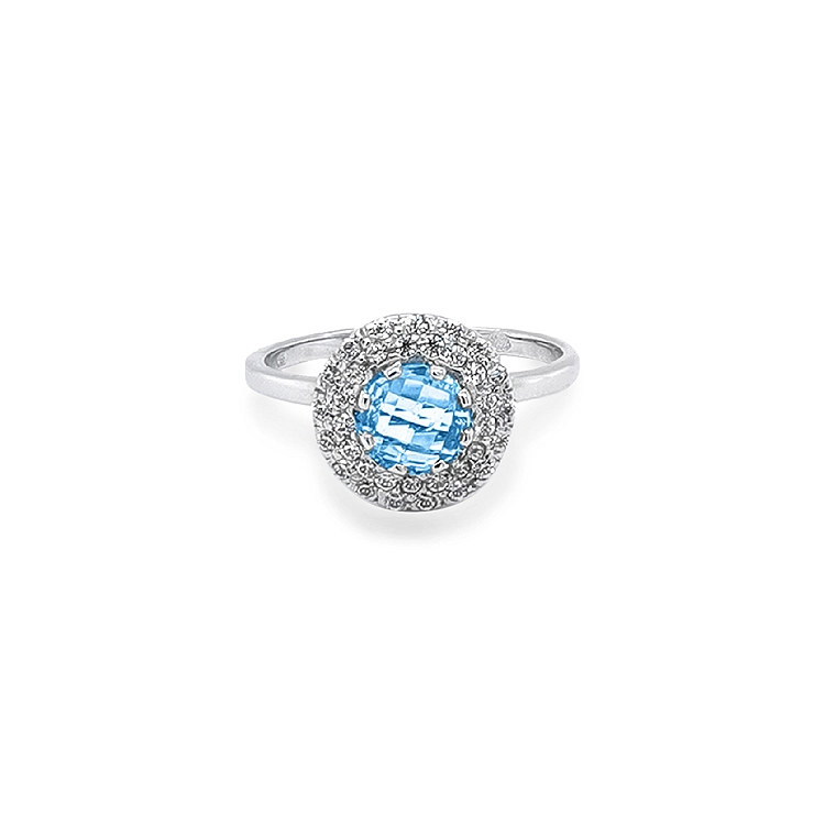 Gold Ring with Colored Stones