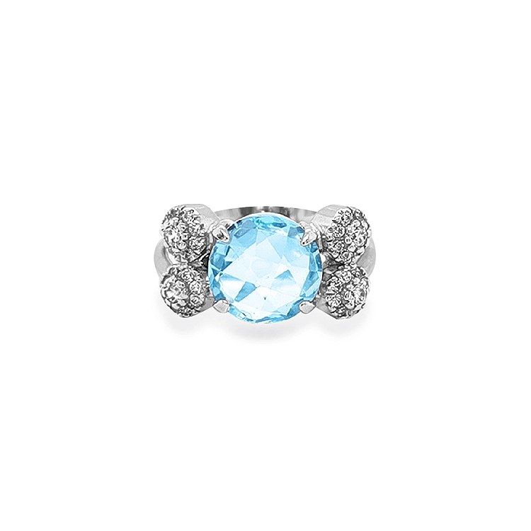 Gold Ring with Colored Stones