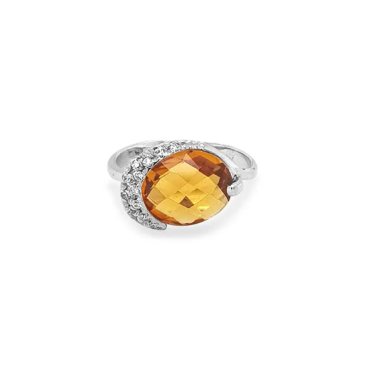 Gold Ring with Coloured Zircons