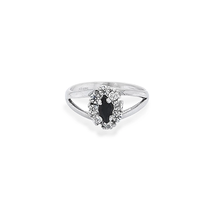 Gold Ring with Zircons