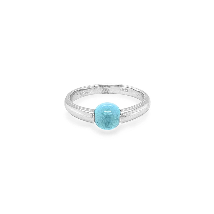 Golden Ring with Quartz