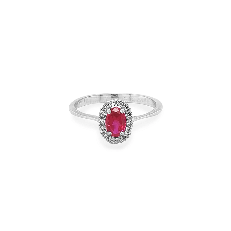 Gold Ring with Colored Stones