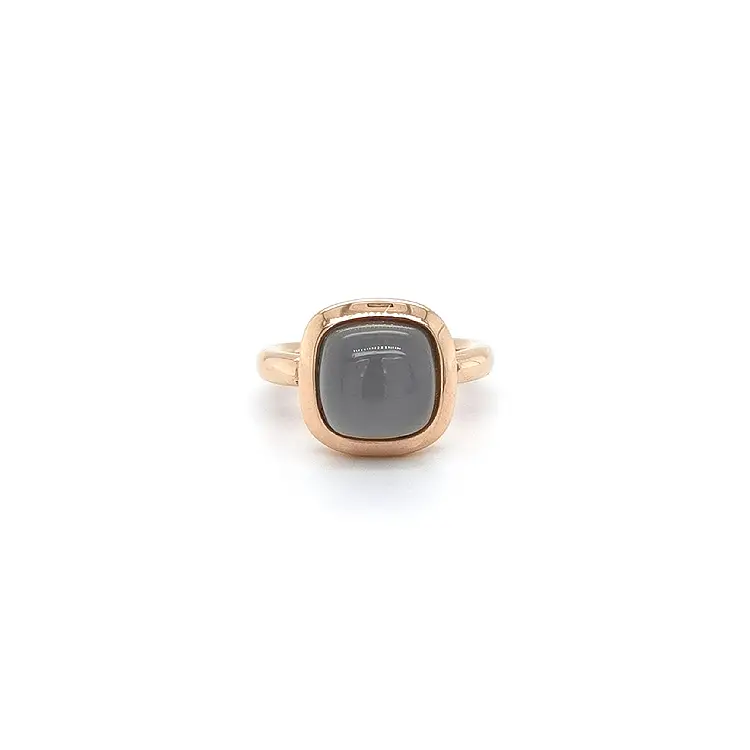 Gold Ring with Grey Stone