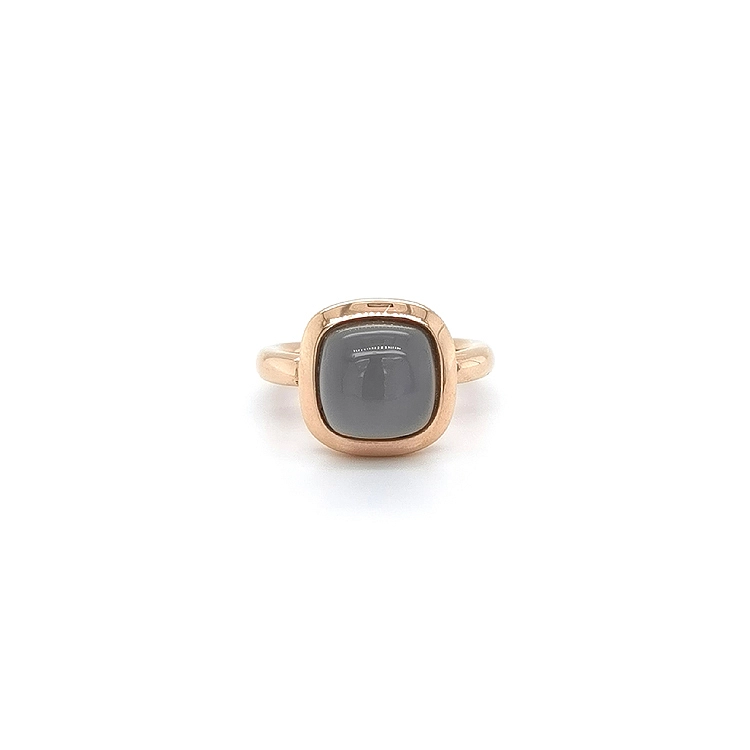 Gold Ring with Grey Stone