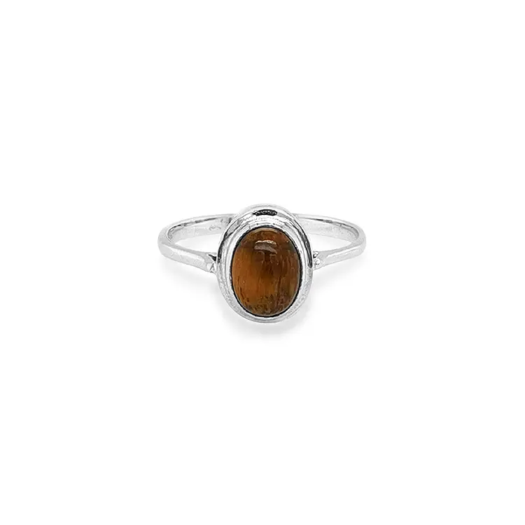 Gold Ring with Tiger Eye