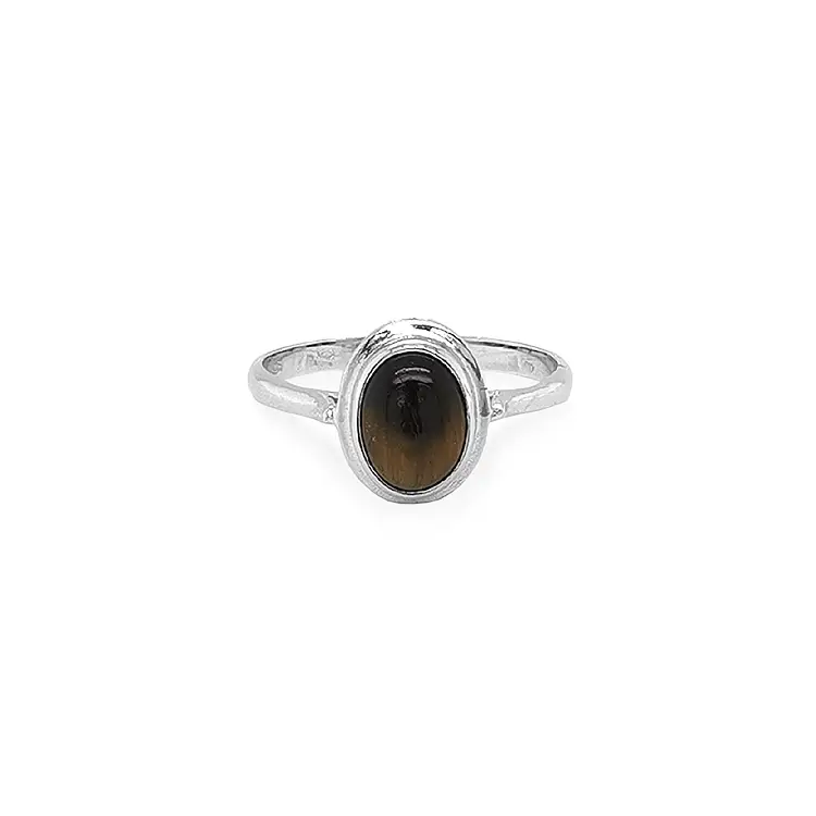 Gold Ring with Tiger Eye