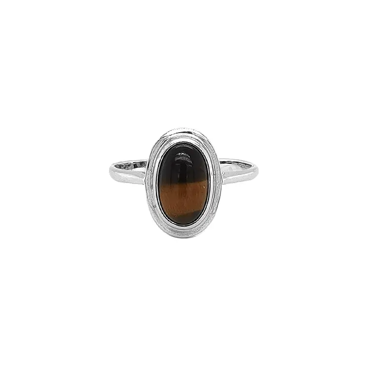 Gold Ring with Tiger Eye