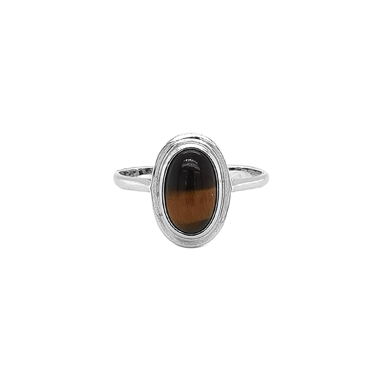Gold Ring with Tiger Eye