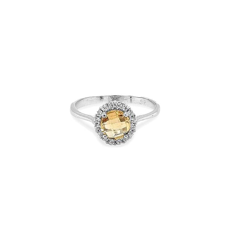 Gold Ring with Colored Stones