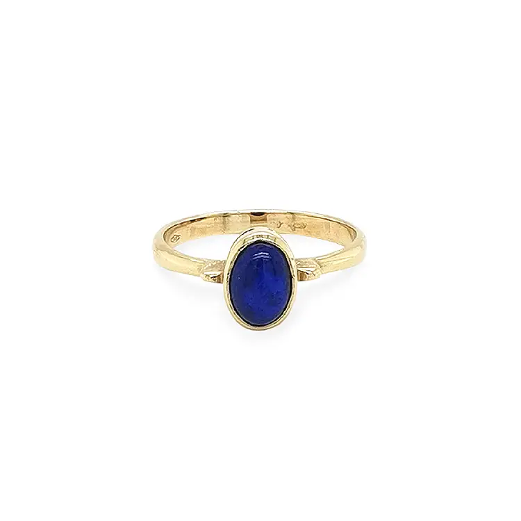 Gold Ring with Lapis Lazuli