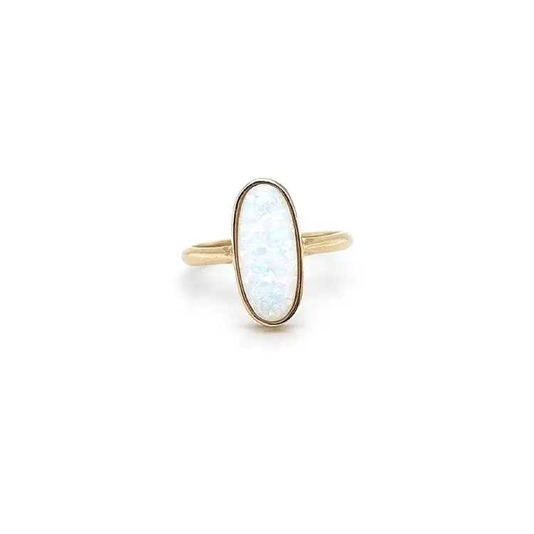 Gold Ring with Opal