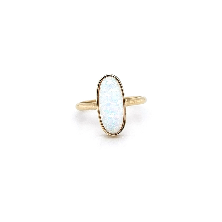 Gold Ring with Opal