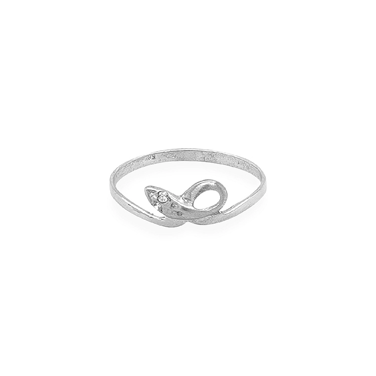 Gold Ring with Zircon