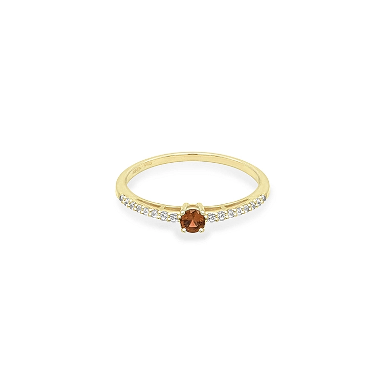 Gold Ring with Colored Stones