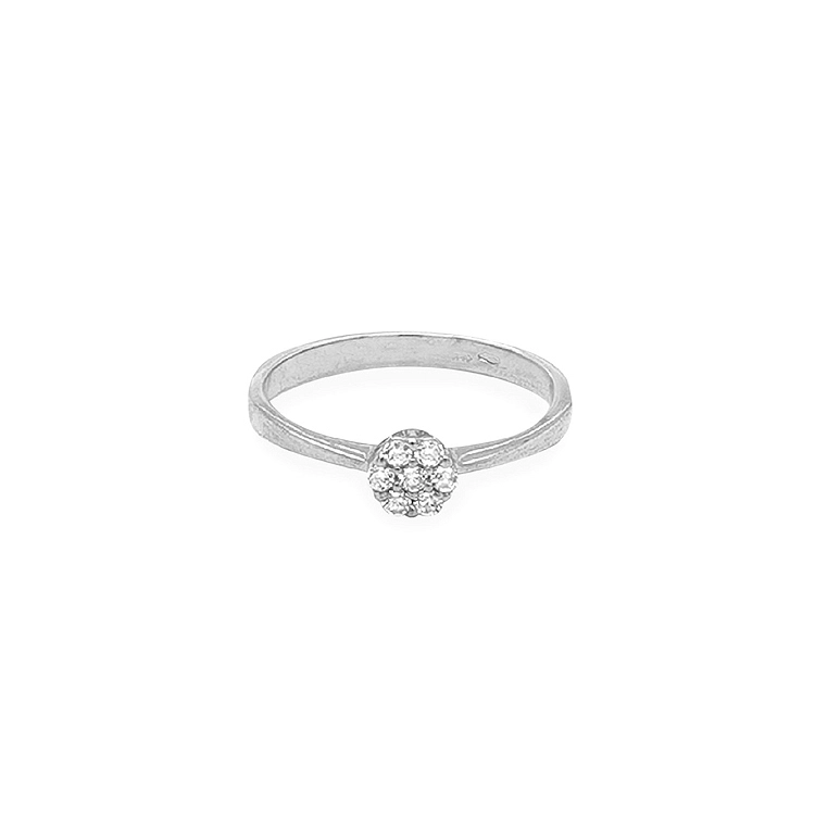 Gold Ring with Zircons