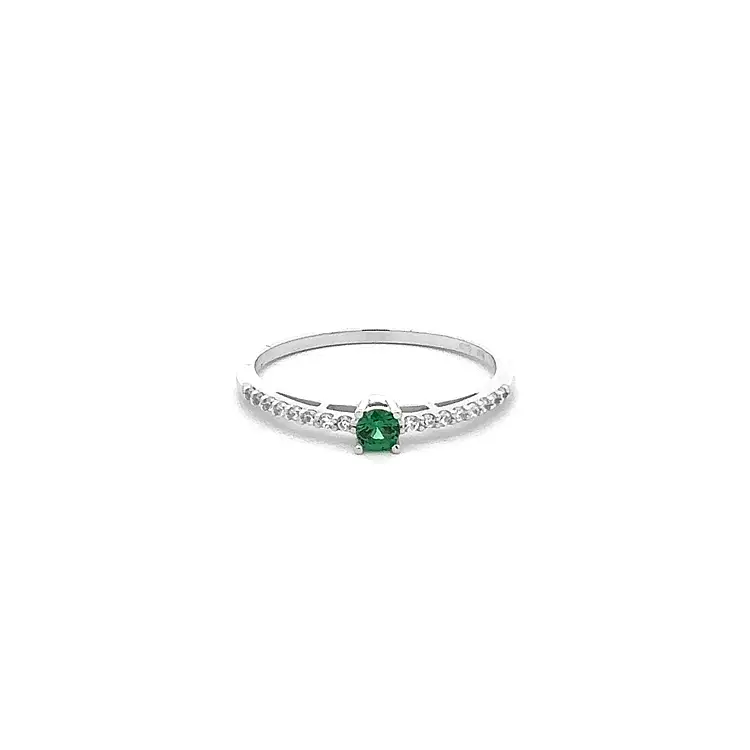 Gold Ring with Green Stone