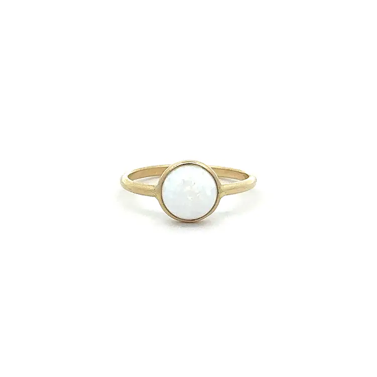Gold Ring with Pearl