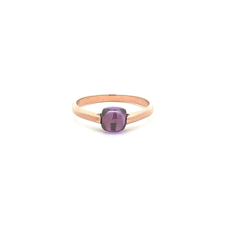 Gold Ring with Purple Stone