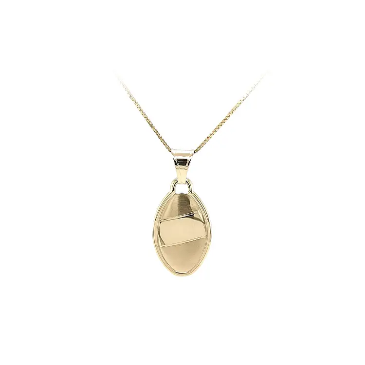 Gold Pendant Plate for Engraving