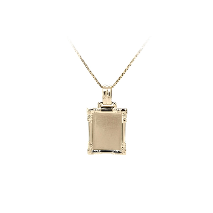 Gold Pendant Plate for Engraving