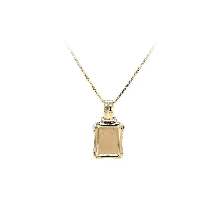 Gold Pendant Plate for Engraving