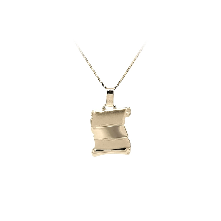 Gold Parchment Pendant for Engraving