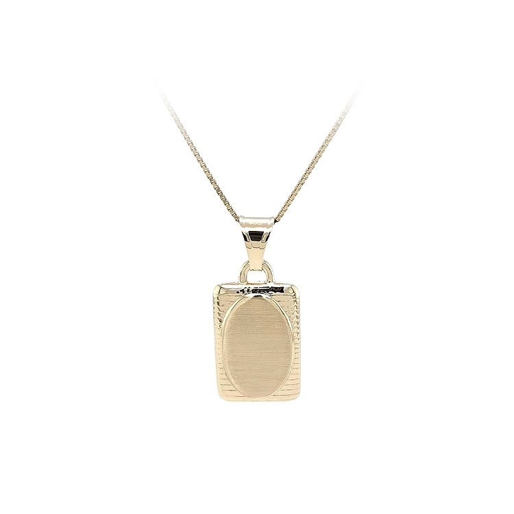 Gold Pendant Plate for Engraving