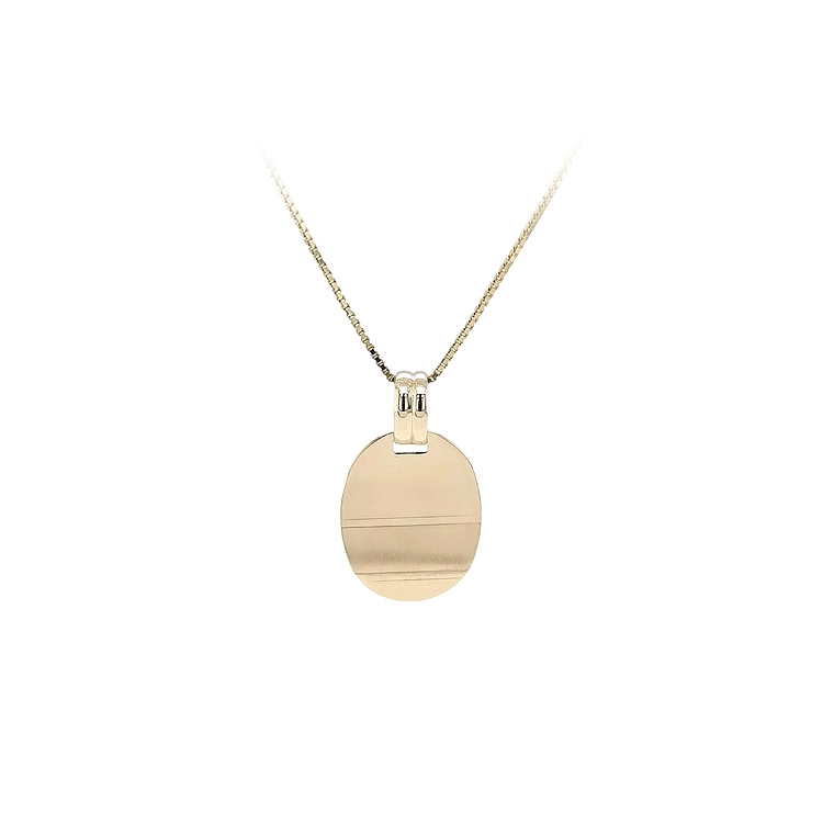 Gold Pendant Plate for Engraving