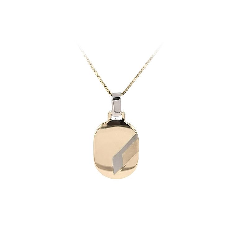 Gold Pendant Plate for Engraving