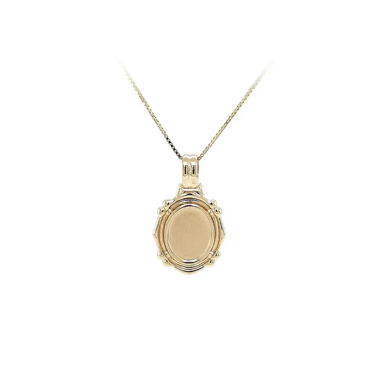 Gold Pendant Plate for Engraving