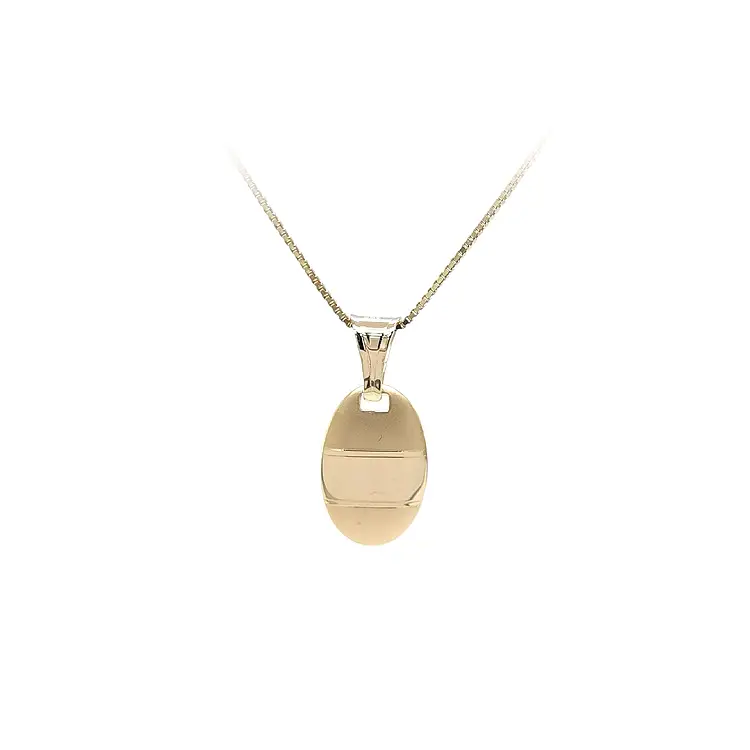 Gold Pendant Plate for Engraving