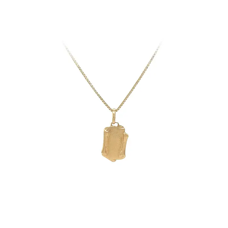 Gold Parchment Pendant for Engraving