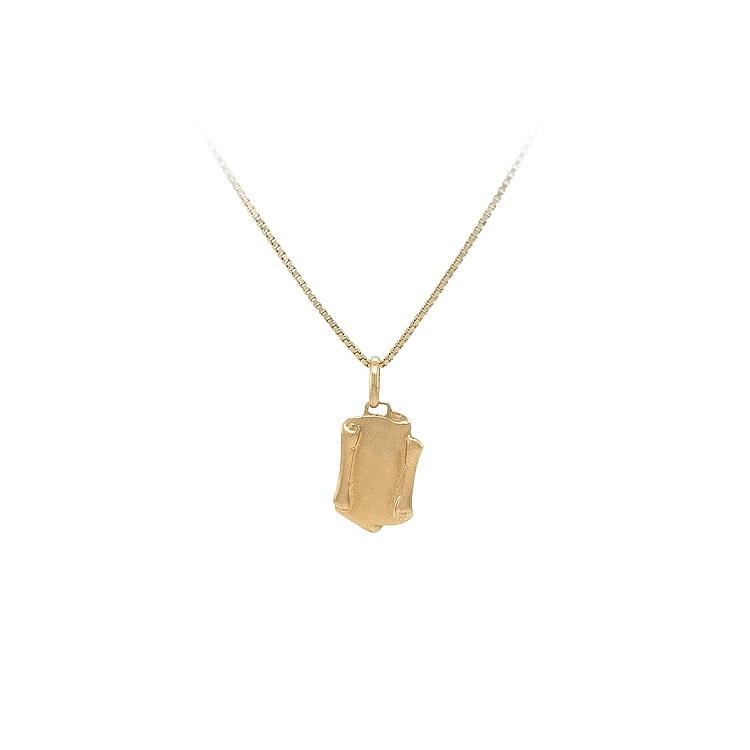 Gold Parchment Pendant for Engraving