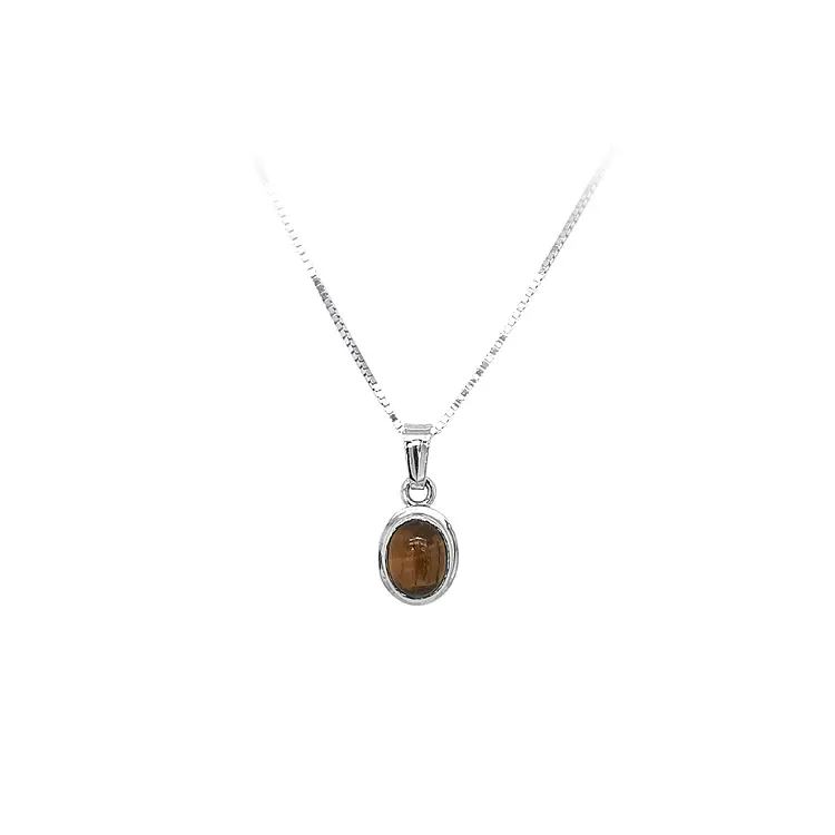 Pendant with Tyrian Eye of White Gold