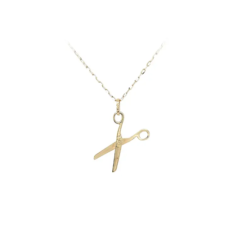 Gold Pendant Scissors